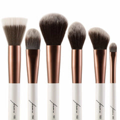 elite line 6 piece face set vegan makeup brushes